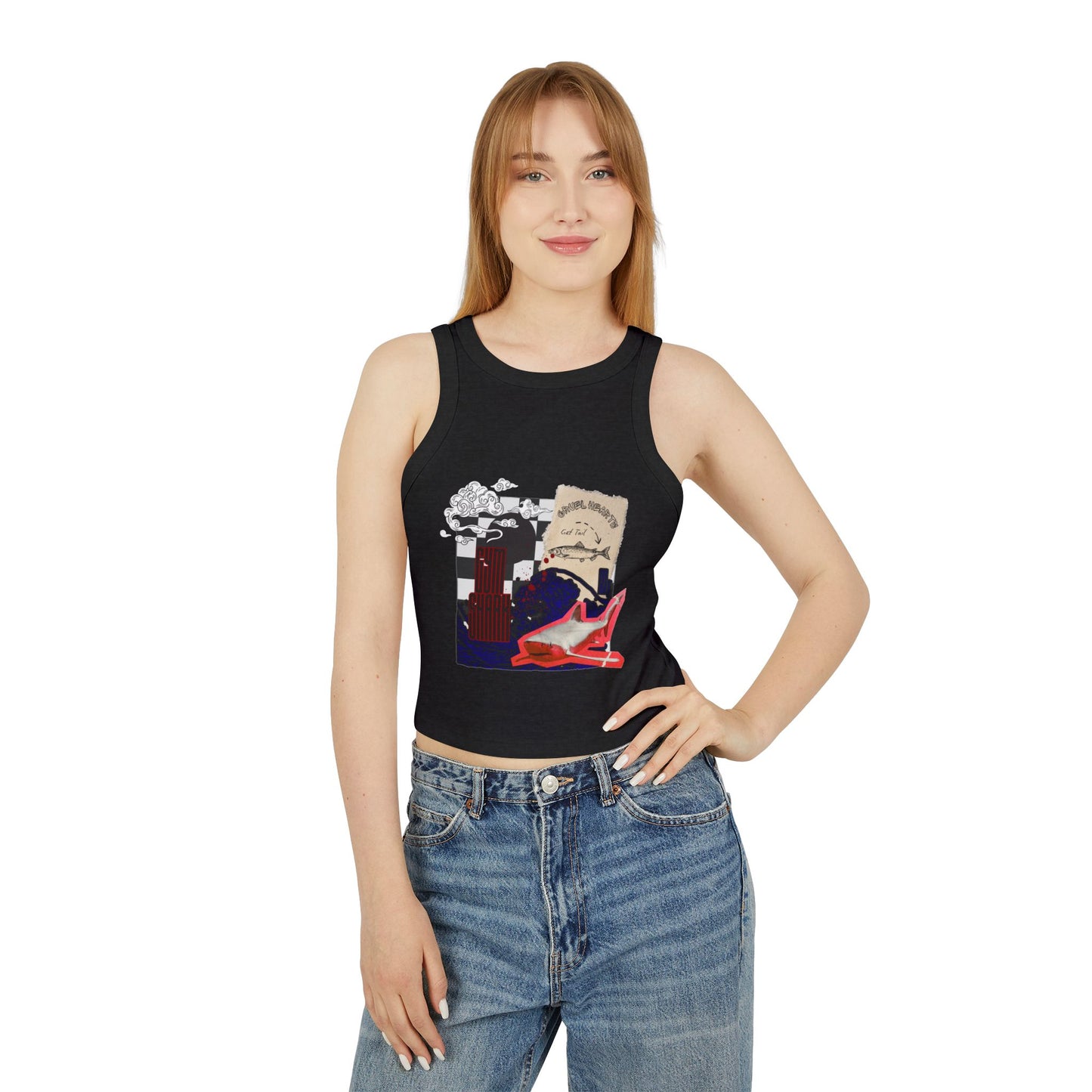 GYM SHARK CROP TOP