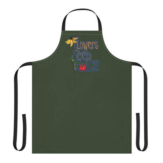 Flower Feed Folks Kitchen or Gardening Apron