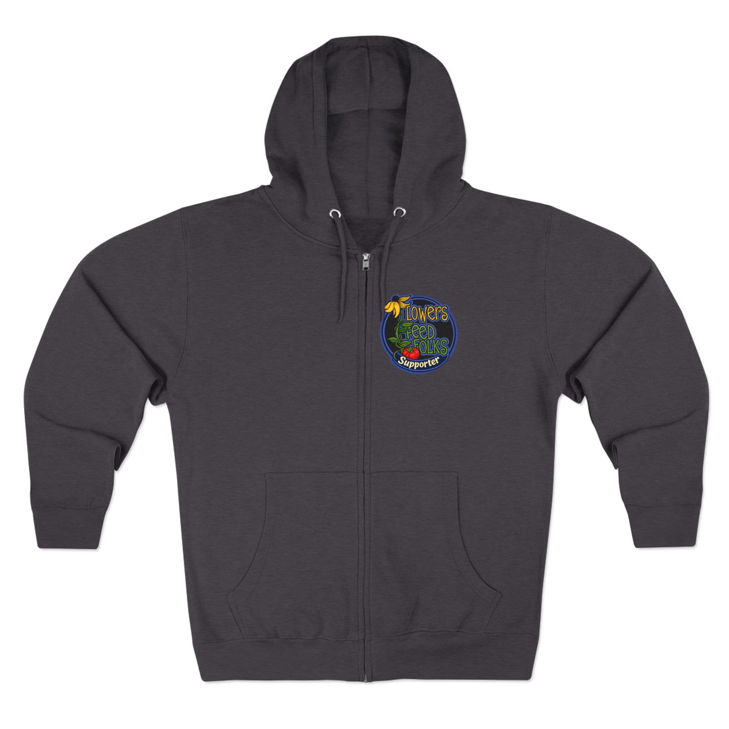 Flowers Feed Folks Zip Hoodie