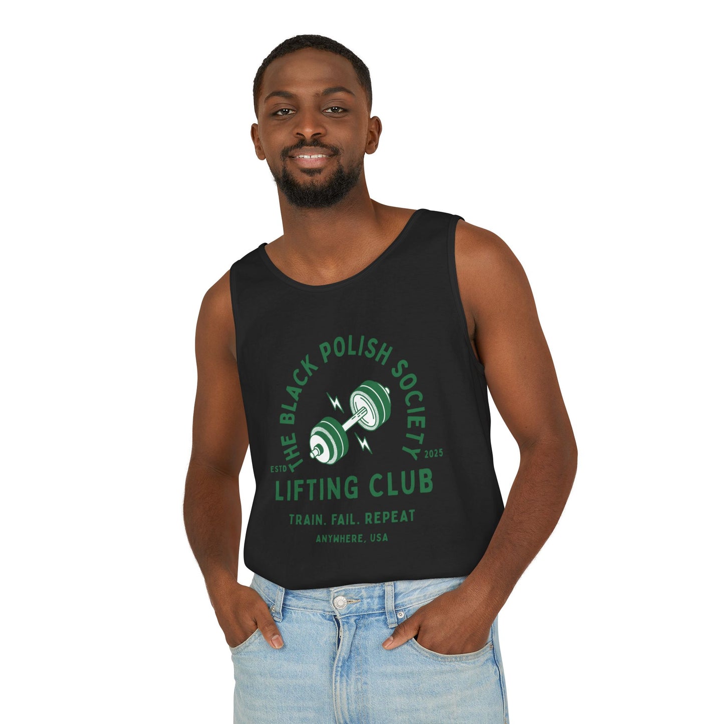 The Black Polish Society Lifting Club COMFY COTTON LINE Unisex Tank Top