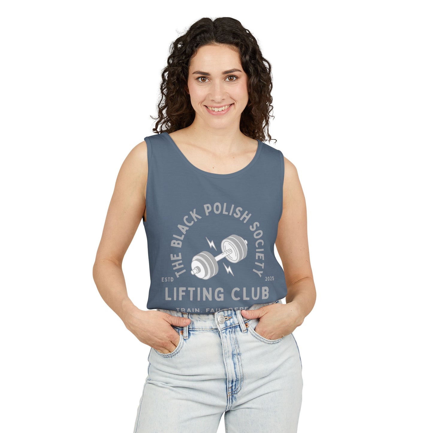 The Black Polish Society Lifting Club COMFY COTTON LINE Unisex Tank Top