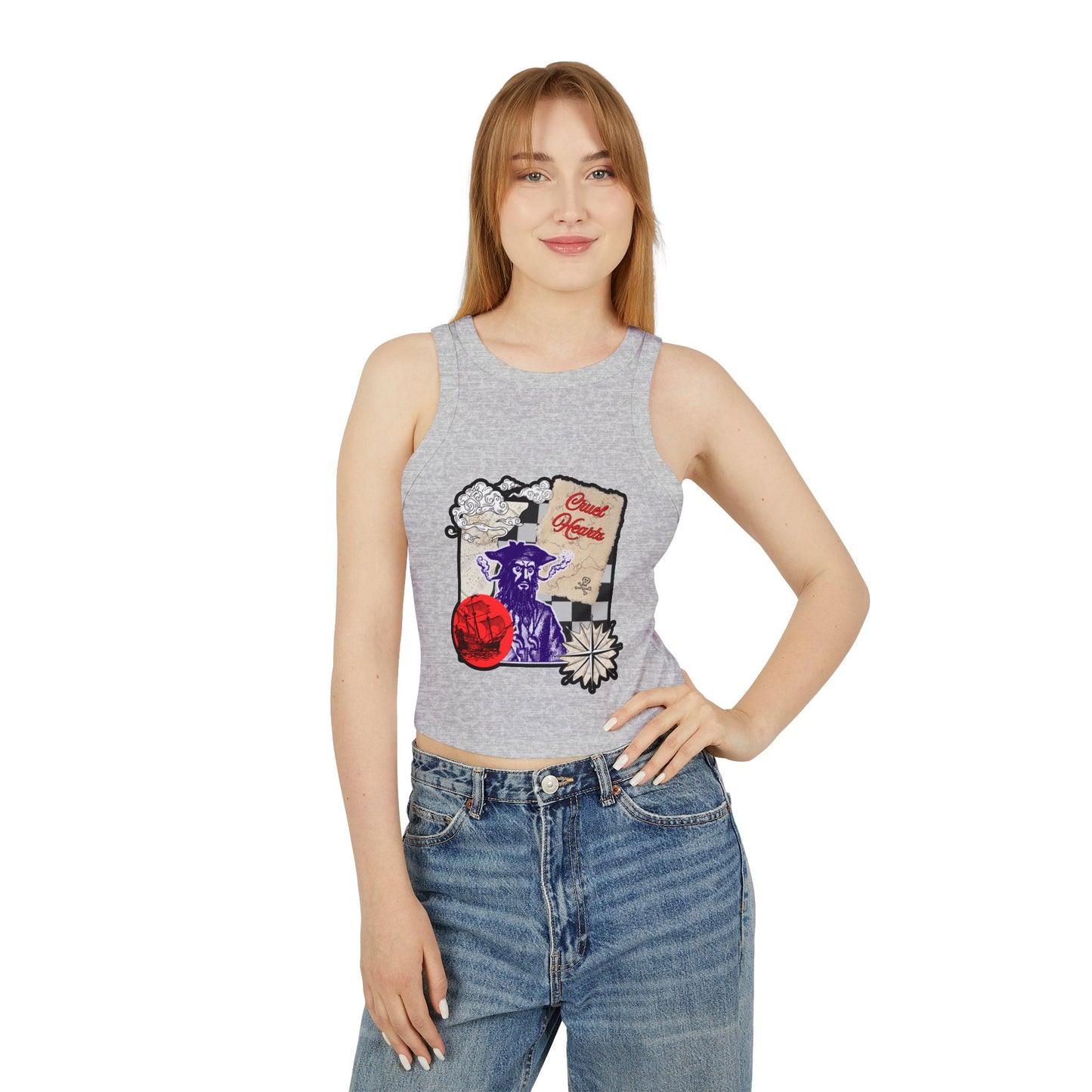 BLACK BEARD CROP TOP