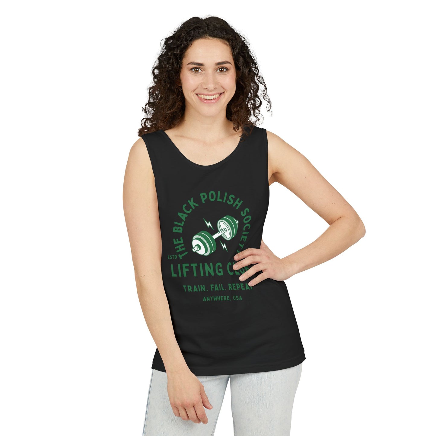 The Black Polish Society Lifting Club COMFY COTTON LINE Unisex Tank Top
