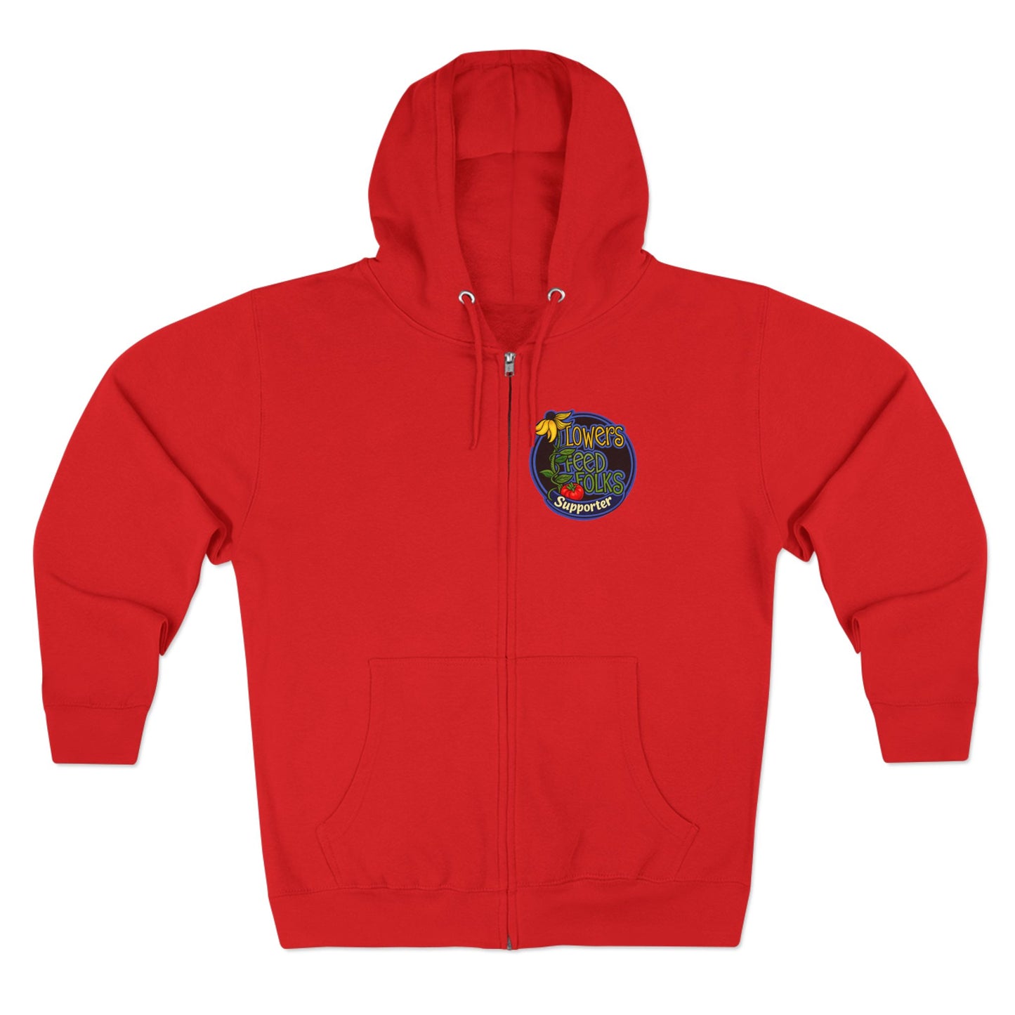 Flowers Feed Folks Zip Hoodie